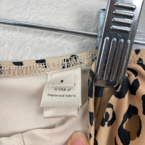 Reformation High Rise Leopard Print Bikini Bottom - Picture 7 of 8